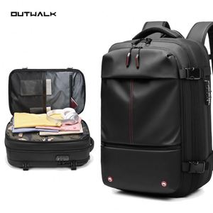 Unisex PU Anti-Theft Outdoor <b>Backpack</b> Large Capacity Multi-Function Zipper Vacuum Compression Business Waterproof Large Capacity - Product Image 2