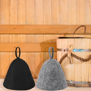 Bán Buôn Biểu Tượng Tùy Chỉnh Cảm Thấy Tắm Hơi <span class=keywords><strong>Hat</strong></span> Chất Lượng Cao Đa-Màu Sắc Tóc & Đầu Bảo Vệ Cách Nhiệt Bảo Vệ Tóc Dành Cho Người Lớn Tắm Hơi Cap - Product Image 2