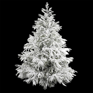 Alberi di Natale Bianchi in PET di Alta Qualità, <span class=keywords><strong>Tipo</strong></span> <span class=keywords><strong>Pino</strong></span> Fiorito con Effetto Neve, per Decorazioni Domestiche - Product Image 2