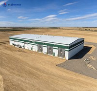 Nave Agrícola Prefabricada de Acero, Estructura de Almacenamiento Agrícola, Cobertizo para Equipos Agrícolas, Duradero y Económico
