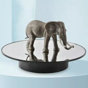 360 độ xoay USB điện bàn xoay 20cm vàng nhiếp ảnh hiển thị đứng thân thiện với môi vật liệu nhựa cho quảng cáo - Product Image 3