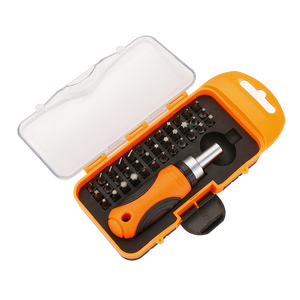 Kit de Destornilladores de Precisión Magnéticos Multifunción de 37 Piezas de Plástico para Reparación de Computadoras, Relojes y Teléfonos Celulares - Product Image 1