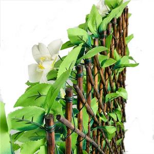 High Quality <strong>Artificial</strong> Boxwood Leaf Hedage <strong>With</strong> White Clematis <strong>Trellis</strong> <strong>Flowers</strong> - Product Image 6