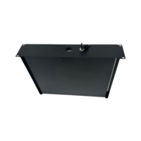 Boîtier de rangement 2U en fer sur mesure de haute qualité à un seul niveau pour accessoires de baie réseau avec étagère coulissante et serrure à clé