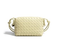 Nouvelle Pochette Bandoulière Tressée en PU et Polyester Faite à la Main pour Femme, Légère, avec Fermeture Éclair, Portable, pour Monnaie