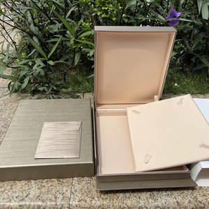 Caja de Joyería Grande de Terciopelo para Collar, Pendientes, Anillo, Pulsera, Caja de Almacenamiento de Joyería para Boda - Product Image 1