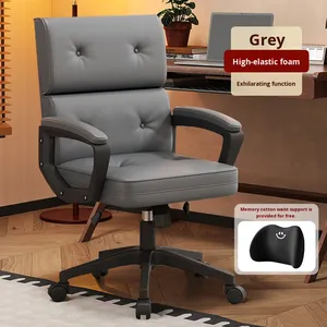 Sedia da Ufficio in Pelle Girevole all'Ingrosso, Design Moderno, Comoda per Lunghe Sedute, per Personale, Computer, Studio, Scrivania, Sala Conferenze - Product Image 6