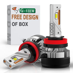 Gview G12 OEM LED faro bombilla H1 H3 H4 H7 H8 H11 LED coche bombilla H16 9005 9006 9012 lámpara LED automotriz 6000K coche LED faros - Product Image 1
