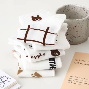 Women's Ankle <b>Socks</b> <b>Polyester</b> Breathable Sweat-Absorbing Cartoon Plaid Pattern Casual Boat <b>Socks</b> For Spring Summer - Product Image 4