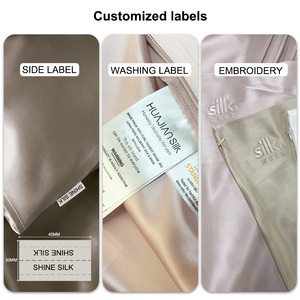 Индивидуальная упаковка, этикетки, вышивка марки 6A 22 мм Блестящий шелковый наволочка Чистый органический натуральный шелк наволочка - Product Image 4