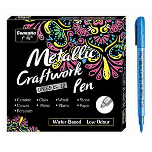Vente chaude Usine 12 Couleurs Marqueurs Métalliques Permanents Stylos Crayons <span class=keywords><strong>Pour</strong></span> La Peinture De <span class=keywords><strong>Roche</strong></span> - Product Image 1