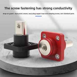 고전류 120A/150A/200A/300A 에너지 저장 관통 벽 사각 배터리 커넥터 어스 터미널 블록 구리 220V - Product Image 6