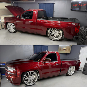 ล้อรถบรรทุกฟอร์จขนาด 26x10 28x10 6x5.5 ขอบลึกขัดเงา สำหรับรถเชฟโรเลต C10 ซิลเวอราโด เซียร์รา คัสตอม ปิ๊กอัพ - Product Image 5