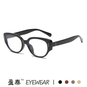 แว่นตาทรงแคทอาย กรอบ TR90 ป้องกันแสงสีฟ้า เลนส์ใส แว่นสายตาผู้หญิง - Product Image 5