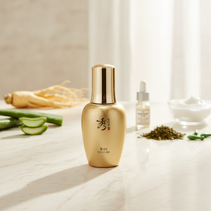 THEFACESHOP Sooryehan Ginseng Signature Ampoule Serum Firming Face Cream Hyaluronic Acid <b>Vitamin</b> Aloe Vera Green Tea B5 OEM ml - Product Image 2