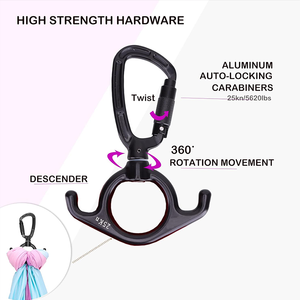 Upgrade 3-in-1 Figure di salvataggio 8 Yoga seta durevole figura 8 attrezzature in lega di alluminio per Yoga avventure allenamento Fitness - Product Image 3