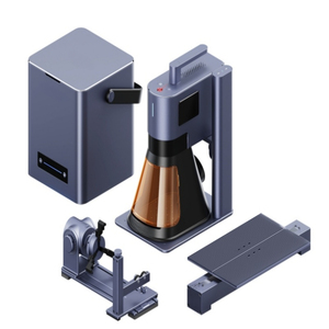 Machine de marquage laser à fibre bleue semi-conductrice double 20W avec axe rotatif pour le marquage par lots de plusieurs pièces sur métaux, plastiques et cuir professionnels - Product Image 4