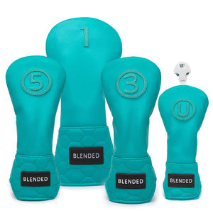 Housse de tête de club de golf en cuir PU brodé de haute qualité, housse de protection pour driver de golf en cuir - Product Image 1