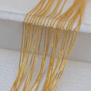 Xinfly Customizable Luxury Chopin <b>Necklace</b> Au750 Adjustable Extension Chain 18K <b>Solid</b> Pure Gold Fine Chokers <b>Necklaces</b> - Product Image 3