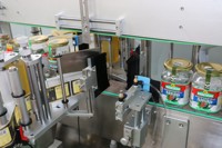 Applicateur d'étiquettes pour bouteilles en verre SKILT Auto à trois côtés, haute précision, pour l'avant, l'arrière et le dessus, machine d'étiquetage en forme de L pour les timbres fiscaux