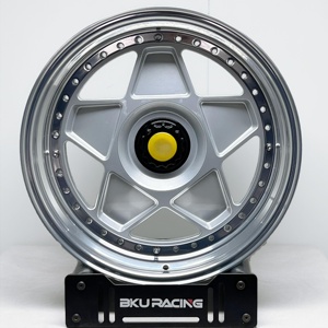 Jantes en alliage forgées Bku 3 pièces 5x108 pour Ferrari F40 F50 <span class=keywords><strong>288</strong></span> <span class=keywords><strong>GTO</strong></span> Enzo LaFerrari F8 Tributo 18 19 pouces Deep Dish Classic - Product Image 3