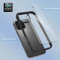 Étui transparent translucide antichoc pour 16 Pro, coque de téléphone portable avec sensation de peau