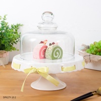 Personnalisé en gros en céramique de mariage fête d'anniversaire décoration de ruban rond présentoir gâteau gâteau outils