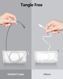 Cable USB C SUNGUY de 100W 5A, Cable de Carga Rápida, Cable de Datos de Silicona Ecológico para Teléfono Móvil, Éxito en Tiktok - Product Image 3