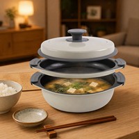 Plat de cuisson multifonctionnel en pierre pour micro-ondes avec revêtement PTFE, idéal pour rôtir et cuire rapidement sans huile et sainement