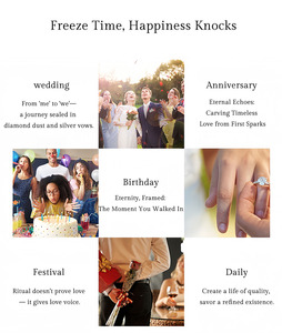 Lucine anelli di promessa personalizzati con incisioni e messaggi personalizzati promettono anelli personalizzati - Product Image 5