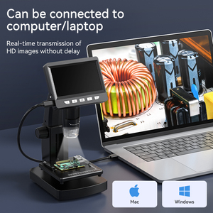 Oem Hoge Kwaliteit Multifunctionele 1000x Met 4.3 "Ips Display 2Mp 1080P Resolutie Windows/Mac Compatibele Industriële Microscoop - Product Image 5