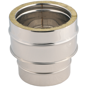 Connecteur de tuyau d'échappement simple à double paroi Ø M 100-M Distributeur italien 100/150mm - Product Image 1