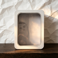 Boîte en métal vide blanche en stock, formes variées (carrée, ronde, cœur), conteneur en étain personnalisable avec logo pour le stockage de cadeaux