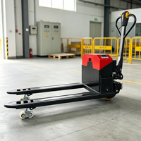 Chariot élévateur à palettes électrique QMIGA 2 tonnes 48V32Ah, chariot élévateur à palettes électrique à conducteur marchant, certifié CE, pour entrepôt