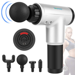 Pistolet de massage facial et corporel pour la gym et le <span class=keywords><strong>yoga</strong></span>, masseur électrique portatif rechargeable à percussion pour tissus profonds - Product Image 1
