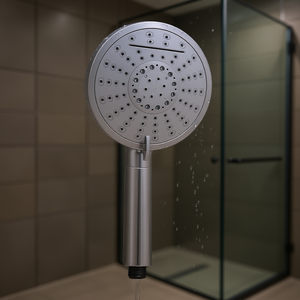 Cabezal de ducha de 4 chorros, diámetro 160 mm, con múltiples configuraciones de rociado para uso en el baño - Product Image 3