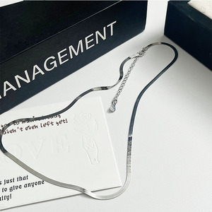 Collar de hueso de serpiente de plata de ley 925 Kaiming para mujer, estilo coreano, minimalista, para uso diario - Product Image 2