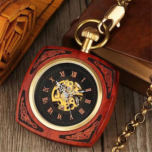 Ultra Épaisseur 17mm Gravé 3D Fleurs Deux Coversides Style Rural Dandong Mouvement Mécanique Pur Cuivre Laiton Montre - Product Image 5