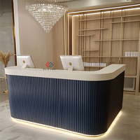 Bureau de luxe européen, hôpital, marbre artificiel, pierre, réception classique moderne