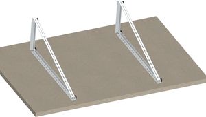 Support triangulaire solaire inclinable réglable de 15 à 30 degrés avec fixation à angle fendu pour toit plat et sol – Kit d'inclinaison universel |   ArtSign - Product Image 4