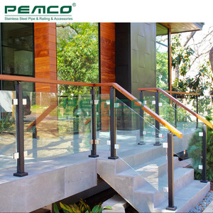 Deck Black Post Balustrade Handrail Stainless <strong>Steel</strong> Balcony Glass <strong>Railing</strong> - Product Image 5