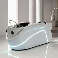 Chaise de lavage de cheveux automatique multifonctionnelle pour spa, massage thaïlandais, hydrothérapie - pour hôtels, chambres et utilisation en extérieur