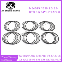 Conjunto de Anéis de Pistão do Motor M54B30 M54B25 para BMW 2.5 2.5L 3.0 3.0L 330i 525i 530i 730i X3 X5 Z3 Z4 E46 E85 M54 B30 B25 306S3 256S5