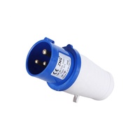 Prise industrielle IP44 3 broches 220V 16A prise d'alimentation électrique à pôle rond Type 013