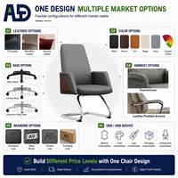 Chaise de bureau pivotante haut de gamme, ergonomique, en cuir, réglable en hauteur, solution de siège de direction