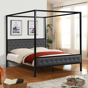 Letto in Metallo <span class=keywords><strong>per</strong></span> Arredamento Domestico con Zanzariera Completa, Letto in Ferro - Product Image 2