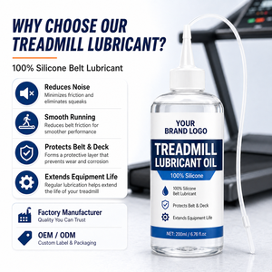 100% Pure <strong>Silicone</strong> Treadmill <strong>Lubricant</strong> <strong>with</strong> Extension Tube Universal Treadmill Belt Oil for Walking Pad Running Machine Lube - Product Image 4