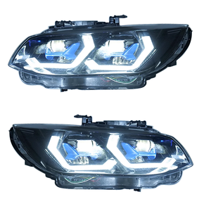 Faros Delanteros XCAT para <span class=keywords><strong>E92</strong></span> Coupé E93 Convertible 2007-2010, Estilo M3 Competition, Lente de Proyector Dual Bi-LED, Luces Diurnas LED Secuenciales, 12V - Product Image 2