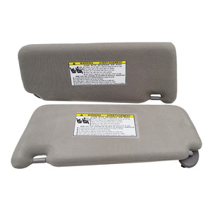 Toyota Camry Sun Visor 2006-2011 With <b>Vanity</b> Mirror And <b>Light</b> Beige For Replacement - Product Image 2