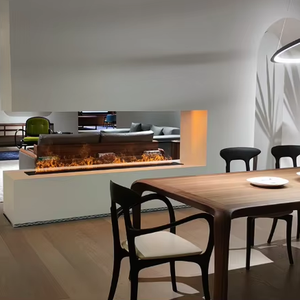 <span class=keywords><strong>Chimenea</strong></span> Eléctrica de Vapor de Agua de 800 mm, Montada en la Pared, de 3 Lados, con Leños, <span class=keywords><strong>Llama</strong></span> LED - Product Image 5